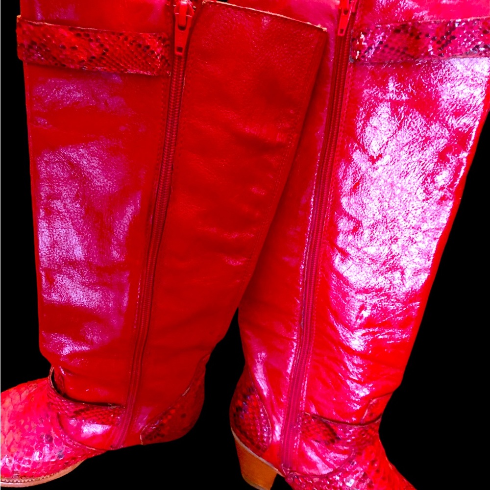 Leather Python Western Styled Boots! - Picture 11 of 16